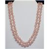 Image 1 : 24” ROSE QUARTZ STONE NECKLACE