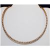 Image 1 : 14K ROSE GOLD WOVEN COLLAR NECKLACE 18”