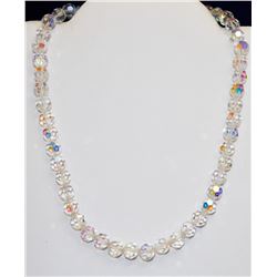 38G CRYSTAL BEADED 14" NECKLACE