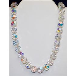 LARGE 122G CRYSTAL BEADED 22" NECKLACE