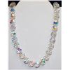 Image 1 : LARGE 122G CRYSTAL BEADED 22" NECKLACE