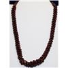 Image 1 : 42G GARNET BEADED 14" NECKLACE