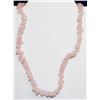 Image 1 : 17” ROSE QUARTZ STONE NECKLACE