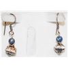 Image 1 : STERLING SILVER BEADED DROP EARRINGS