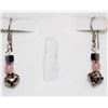 Image 1 : STERLING SILVER BEADED DROP EARRINGS