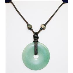 NECKLACE WITH 1 1/2” JADE PENDANT