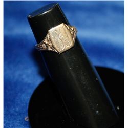 10K GOLD SIGNET RING SIZE 3.75