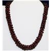 Image 1 : 46G GARNET 14" NECKLACE BEADED