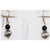 Image 1 : STERLING SILVER BEADED DROP EARRINGS