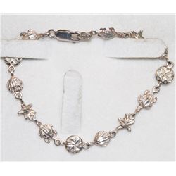 925 SILVER TURTLE AND SHELL EARRINGS 7”