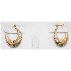 10K GOLD HOOP EARRINGS