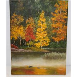 SMALL ORIGINAL LANDSCAPE PAINTING 9" X 12"