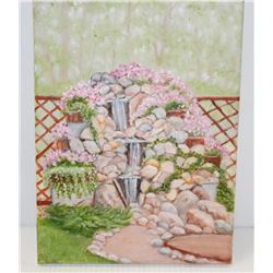 SMALL ORIGINAL STILL LIFE FLORAL PAINTING 9" X 12"