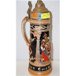 OVERSIZED GERMAN BEER STEIN WITH LID