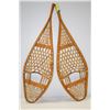 Image 1 : PAIR OF ANTIQUE WOODEN SNOW SHOES