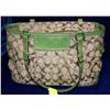 Image 1 : VINTAGE LADIES COACH PURSE GREEN TRIM