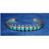 Image 1 : SMALL STERLING SILVER WITH TURQUOISE CUFF