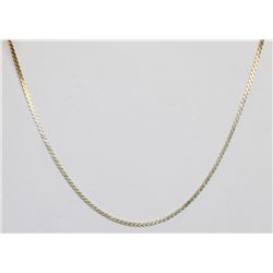 14K GOLD ITALIAN HERRINGBONE NECKLACE 18"