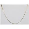 Image 1 : 14K GOLD ITALIAN HERRINGBONE NECKLACE 18"