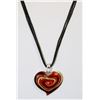 Image 1 : ART GLASS HEART PENDANT