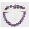 Image 1 : PURPLE AMETHYST BEADED BRACELET
