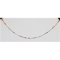 10K TRI GOLD BRACELET  7"