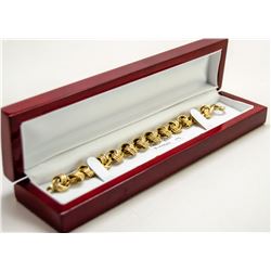 14K GOLD MULTI LOOP BRACELET 10G 7.5”