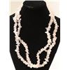 Image 1 : 34” ROSE QUARTZ STONE NECKLACE