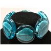 Image 1 : CHUNKY BLUE GLASS 7" BRACELET