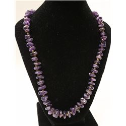 26” PURPLE AMETHYST NECKLACE