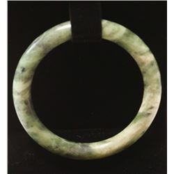 42G JADE CARVED BANGLE BRACELET