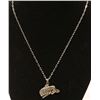 Image 1 : 925 SILVER INUIT WHALE 16" NECKLACE WITH CHAIN