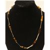 Image 1 : 10K GOLD AND TIGER EYE NECKLACE 15”