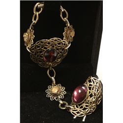 VINTAGE COSTUME JEWELLERY BRACELET RING