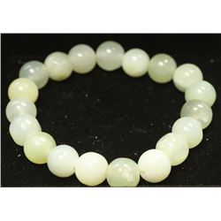 JADE BEADED STONE 7" BRACELET