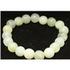 Image 1 : JADE BEADED STONE 7" BRACELET