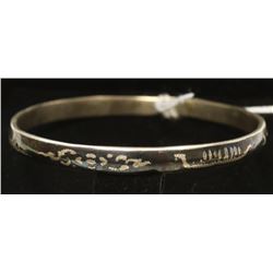 VINTAGE STERLING SILVER SIAM BRACELET ENGRAVED