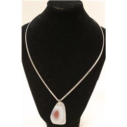 STERLING SILVER 14" NECKLACE WITH PENDANT