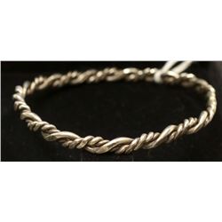 STERLING SILVER TWIST BRACELET