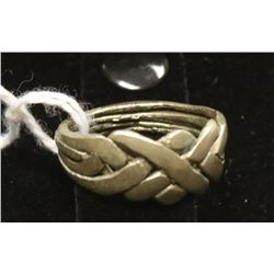 925 SILVER PUZZLE RING SIZE 8.5
