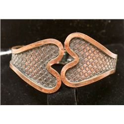 HINGED COPPER ART BANGLE