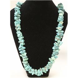 LARGE TURQUOISE NECKLACE 26” 120G