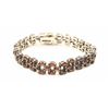 Image 1 : 925 SILVER AND GARNET BRACELET 7 INCH