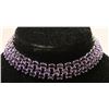 Image 1 : ADI 925 SILVER AND AMETHYST BRACELET 8 INCH