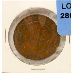 1934 AUSTRALIAN LARGE PENNY