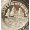 Image 1 : ONE TROY OUNCE SILVER CHRISTMAS BULLION ROUND