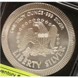 ONE TROY OUNCE LIBERTY SILVER BULLION ROUND