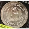 Image 1 : ONE TROY OUNCE LIBERTY SILVER BULLION ROUND