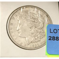 1921 US MORGAN SILVER DOLLAR IN COIN HOLDER