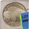 Image 1 : ONE TROY OUNCE BUFFALO SILVER BULLION ROUND